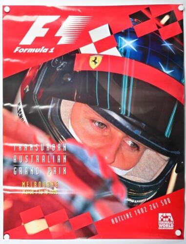 AUSTRALIAN FORMULA 1: A 1996 'TRANSURBAN AUSTRALIAN GRAND PRIX, MELBOURNE March 7 to 10 1996' promotional poster