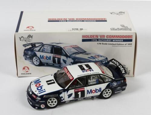 COMMODORE: A limited edition 1:18 scale Classic Carlectables Holden VR Commodore as raced by Greg Murphy/Craig Lowndes in 1996 Bathurst winner, #1,in fitted box