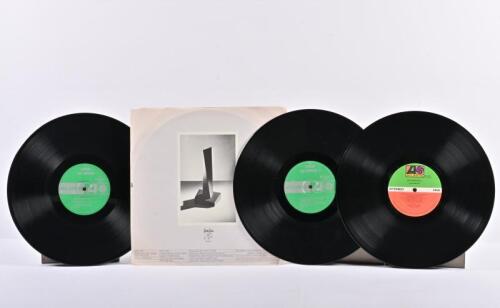 LED ZEPPELIN: Collection of four vinyl records, no covers, unsigned, condition G