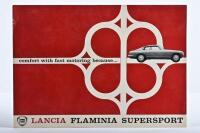 LANCIA: An original and superb 1966 LANCIA FLAMINIA SUPERSPORT sales brochure. English text