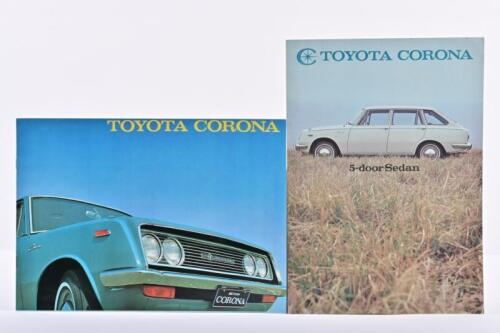 TOYOTA: Two 1960's Toyota Corona colour sales brochures. Sedan & 5-door Sedan brochures