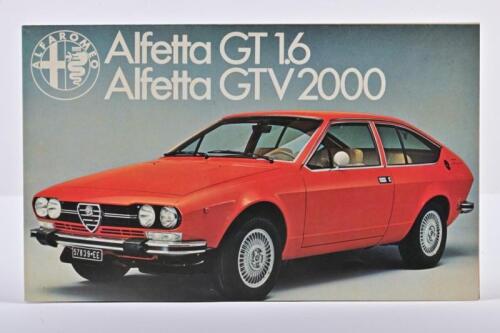 ALFA ROMEO: An original Alfetta GT 1.6 and Alfetta GTV 2000 colour sales brochure. French text
