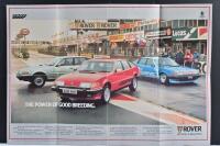 ROVER: Two Rover items. JRA 'ROVER SERIES 2 SE - ADVANCING THE DRIVING EXPERIENCE' sales brochure & Rover Poster - 3