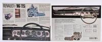 RENAULT: Two 1970's Renault Australia colour sales brochure. Renault 12 & Renault 16TS - 2