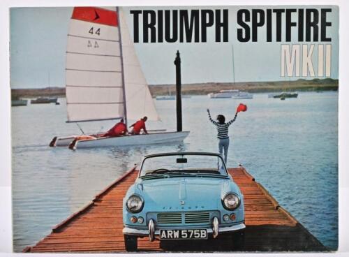 TRIUMPH: An interesting 1966 'TRIUMPH SPITFIRE MKII' colour sales brochure