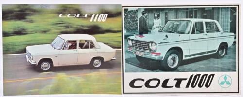 MITSUBISHI: Two 1960's COLT colour sales brochures. Colt 1000 & 1100 brochures