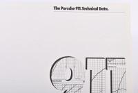PORSCHE: A 1970's Porsche 911 sales brochure. With separate 911 model Technical Data fold out sheet - 3