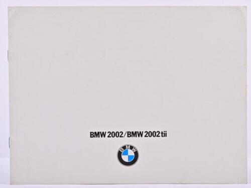 BMW: A 1970's Bavarian Motor Works 'BMW 2002/BMW 2002tii' colour sales brochure