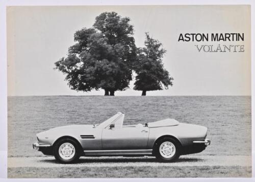 ASTON MARTIN: An original 1975 ASTON MARTIN VOLANTE sales brochure