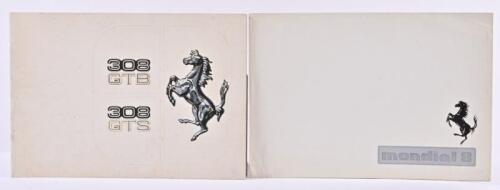 FERRARI: Two Ferrari sales brochures. 308 & mondial 8