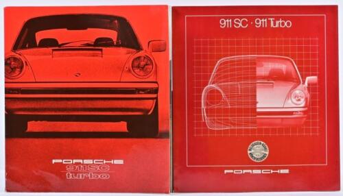 PORSCHE: Two 1980's Porsche 911SC and Turbo sales brochures. German text