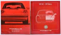 PORSCHE: Two 1980's Porsche 911SC and Turbo sales brochures. German text