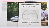 PORSCHE: Two 1980's Porsche 911SC and Turbo sales brochures. German text - 2