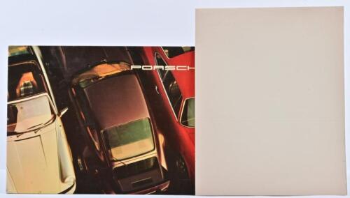 PORSCHE: Two 1976 Porsche related items. Porsche model sales brochure & Porsche 935 poster