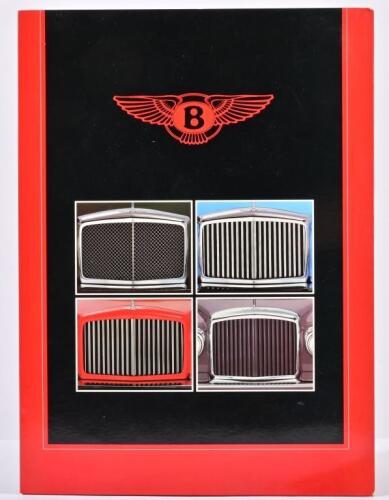BENTLEY: A 1989 Bentley sales brochure. Eight, Mulsanne S, Turbo R model details