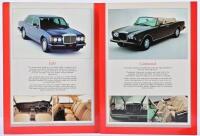 BENTLEY: A 1989 Bentley sales brochure. Eight, Mulsanne S, Turbo R model details - 2