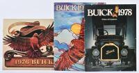BUICK: Three BUICK model range sales catalogues. 1976 - 1978