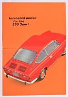 FIAT: An original and impressive 'FIAT 850 SPORT COUPE' sales brochure (Edition no. 2662). English text - 2