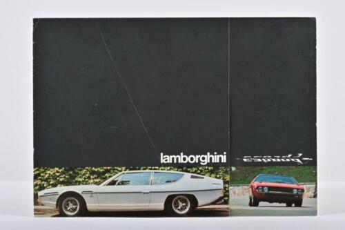 LAMBORGHINI: A 1970 'Automobili Ferruccio Lamborghini S.p.A Agata, Bolognese' espada fold-out colour sales brochure