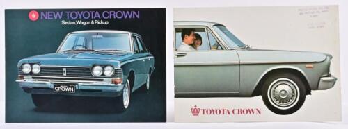 TOYOTA: Two 1960's Toyota CROWN colour sales brochures