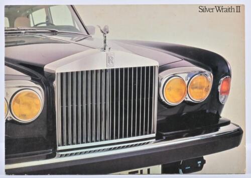 ROLLS-ROYCE: A 1977 Rolls-Royce 'Silver Wraith II' colour sales brochure