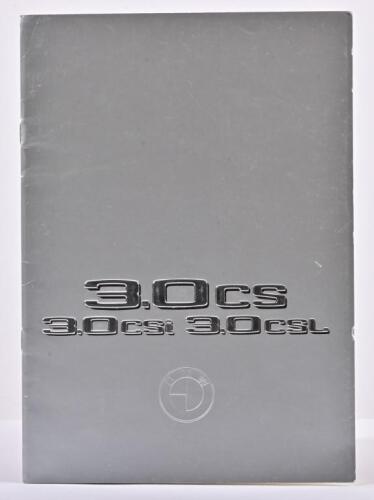 B.M.W: An original 1974 B.M.W '3.0 cs, 3.0 csi, 3.0 csl' sales brochure. German text