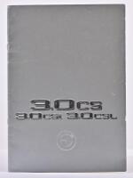B.M.W: An original 1974 B.M.W '3.0 cs, 3.0 csi, 3.0 csl' sales brochure. German text