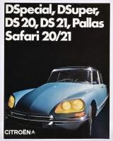 CITROEN: A 1969 CITROEN 'DSpecial, DSuper, DS 20, DS 21, Pallas Safari 20/21' sales brochure. English text