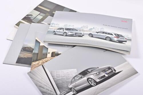 AUDI: A collection of eight modern Audi sales brochures, years 2006 to 2010. A4, A5, S5, A8, S8 models