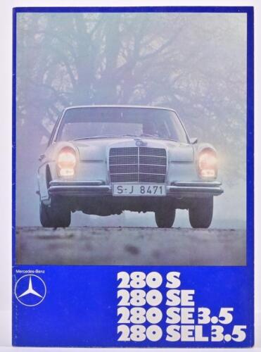 MERCEDES-BENZ: A circa 1970's Mercedes-Benz '280S 280 SE 280 SE 3.5 280 SEL 3.5' colour sales brochure (W109)
