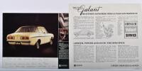 GALANT: Two Chrysler Australia Valiant Galant sales brochures. Circa 1970's - 2