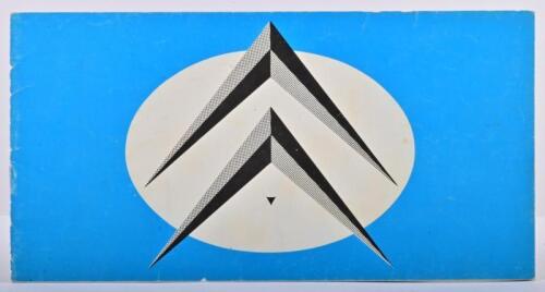CITROEN: A 1962 Citroen DS19/ID19 sales brochure. Interesting