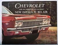 CHEVROLET: A 1966 General Motors-Holden's Chevrolet Impala & Belair sales brochure. Right hand drive configuration