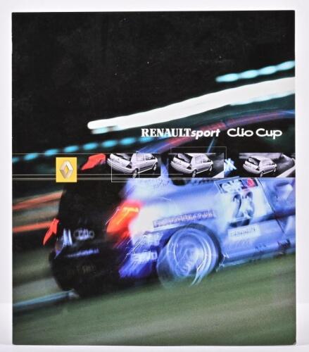 RENAULT: A 2001 RENAULTsport Clio Cup colour sales brochure. As prepared for Australian market