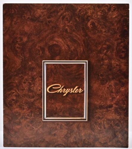 CHRYSLER: A Chrysler Australia 2 and 4 -door Chrysler (CH) colour sales brochure