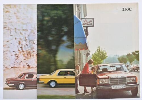 MERCEDES-BENZ: Three 1977 Mercedes-Benz sales brochure covering '230C', '280C', '280CE' models (W123)