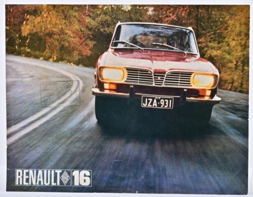 RENAULT: An Australian prepared 'RENAULT 16' single sheet, double sided sales brochure