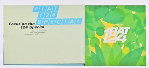 FIAT: Two Fiat 124 sales brochures. FIAT 124 SPECIAL brochure