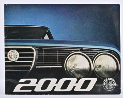 ALFA ROMEO: A superb 1970's Alfa Romeo '2000' sales brochure. English text