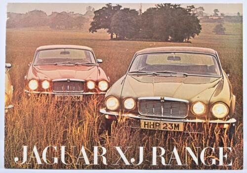 JAGUAR: A superb Jaguar Series Two sales brochure - 'JAGUAR XJ RANGE' . XJ6L, XJ6C, XJ12L, XJ12C models