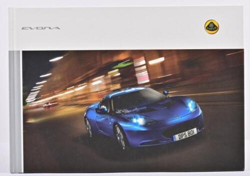 LOTUS: A 2010 Lotus Evora sales brochure. Hardcover