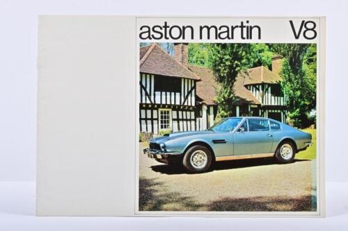 ASTON MARTIN: An original 'aston martin v8' sales brochure