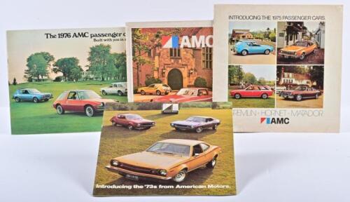 A.M.C: A group of four American Motors (Canada) sales brochures. Model range brochures - 1973 to 1976