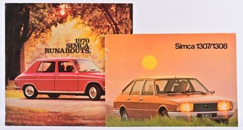SIMCA: Two Chrysler Simca colour sales brochures. 1970 SIMCA RUNABOUTS brochure