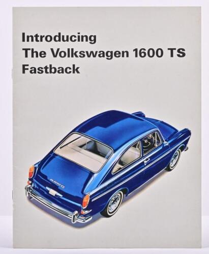 VOLKSWAGEN: A Volkswagen Australasia Limited Volkswagen 1600 TS sales brochure
