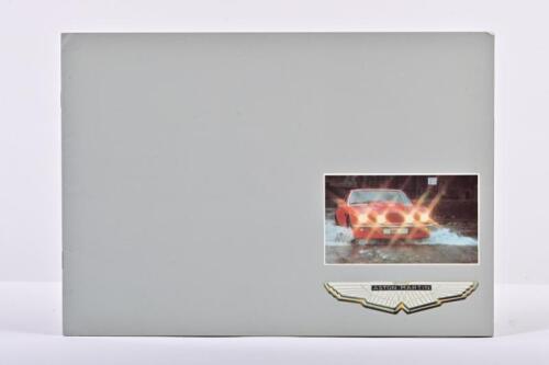ASTON MARTIN: A 1975 ASTON MARTIN sales brochure, featuring 'THE V8 SALOON', 'THE V8 VANTAGE', 'THE V8 VOLANTE' models