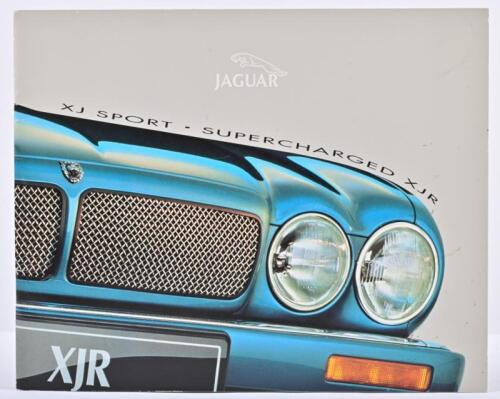 JAGUAR: A 1996 'JAGUAR XJ SPORT - SUPERCHARGED XJR' sales brochure (X308)