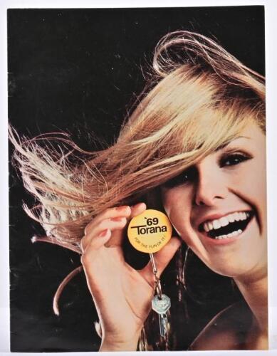 HOLDEN: A 1969 Holden Torana sales brochure - ''69 Torana FOR THE FUN OF IT!' - sales brochure. 'Brabham Torana'