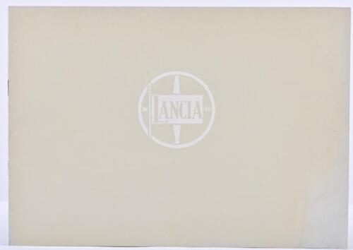 LANCIA: An impressive 1965 'LANCIA' company profile brochure. 'FULVIA' model pictures and details