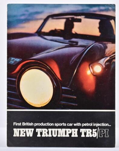 TRIUMPH: A 1967 Triumph TR5/PI sales brochure
